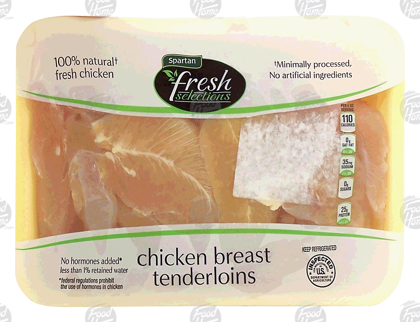 Spartan fresh selections chicken breast tenderloins, boneless, price per pound Full-Size Picture